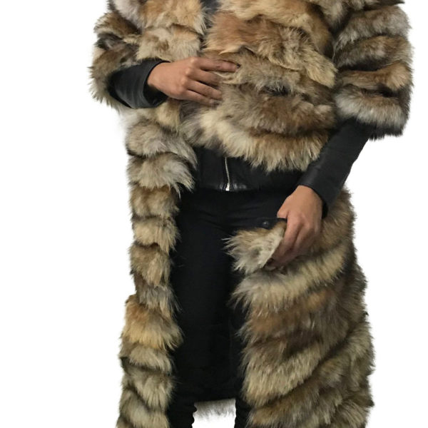 Coat Transformer red fox fur