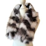 Fluffy Collar White Silver Fur Fox for winter coat parka hood 75 cm Mens and Womens  Handmade Products - Image 5