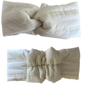 Ivory Warm quilted Headband Winter Turban Hair Band Accessories Head Wraps for Women's  Handmade Products