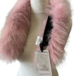 Cute Pink Trim Collar Fur fox for winter coat parka hood 75 cm Handmade Products - Image 4