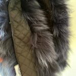 Navy Fluffy Collar Fur Fox for Winter Coat Parka Hood, 75 cm, Mens and Womens Handmade Products - Image 6