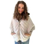 Puffer Cream Black Reversible Mid-Season Quilted Jacket with Hood  Handmade Products - Image 8