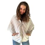 Puffer Cream Black Reversible Mid-Season Quilted Jacket with Hood  Handmade Products - Image 5