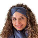 Navy Puffer Guilted Headband Winter Turban Hair Band Accessories Head Wraps for Women's Handmade Products - Image 2