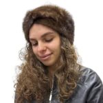 Mink Fur Headband Winter Fur Turban for Women Handmade Products - Image 4