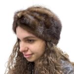 Mink Fur Headband Winter Fur Turban for Women Handmade Products